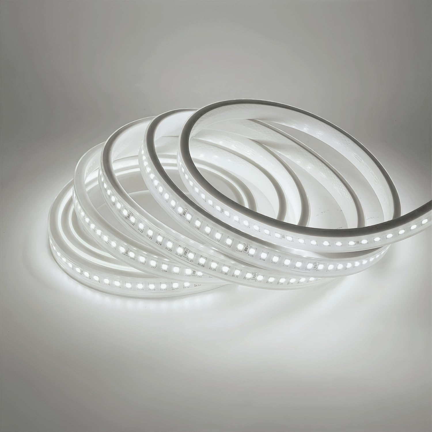 LED-Streifen 5050 Warmweiß, 50 M, IP66 Wasserdicht – Direkt An 220 V Anschließbar