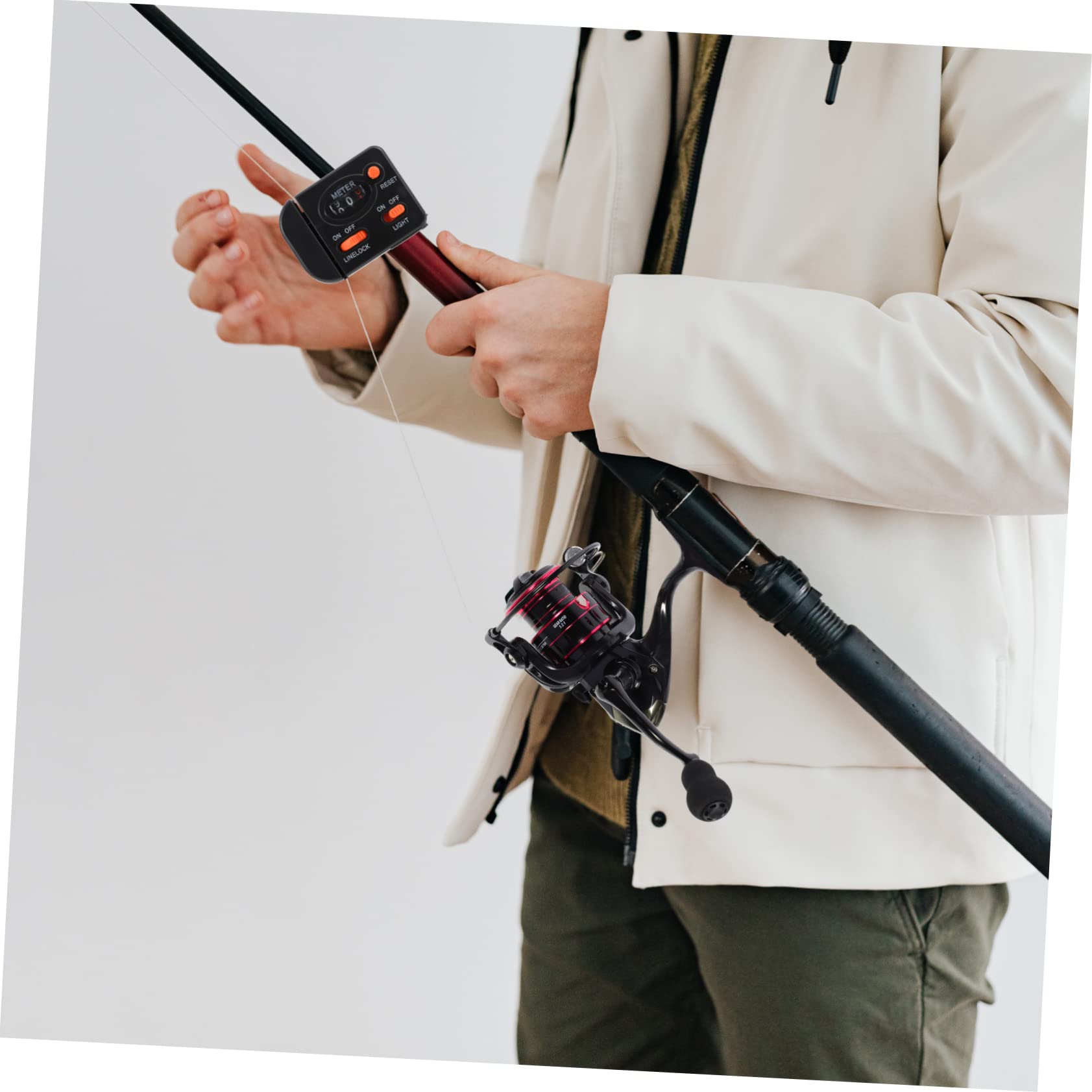 Compteur De Ligne Pêche Mécanique - Jauge Profondeur Bidirectionnelle Avec Fenêtre 3 Chiffres