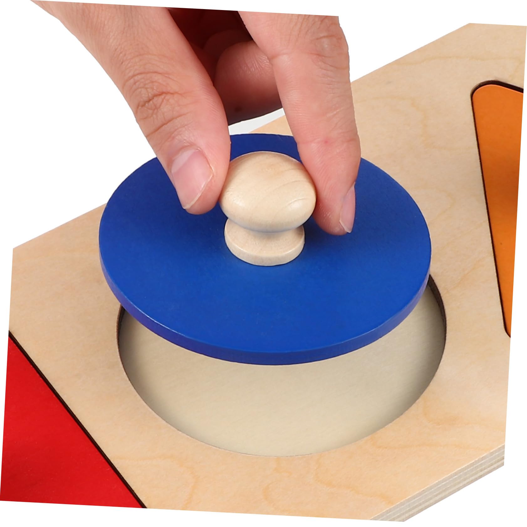 BESTonZON 2juego Panel de Caja de Monedas Cuadrado con Rompecabezas Geométricos de Madera Juguetes Educativos Primera Infancia Clasificación de Bloques de Madera para Bebés