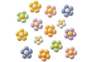 Colorful Flower Shoe Charms for Girls, Daisy Shoe Charms, Cute Croc Charms...