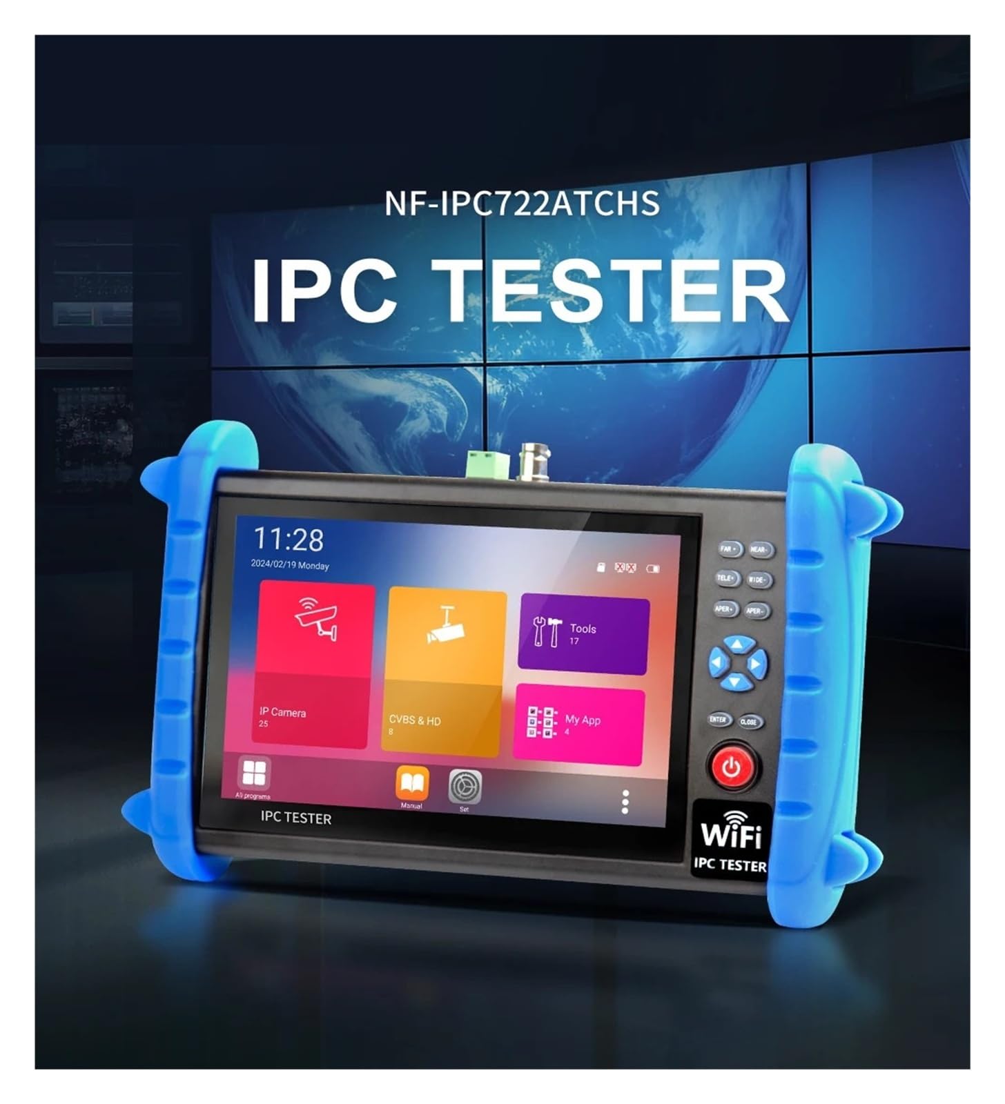 Tester CCTV IPC con touch screen 8MP AHD CVI TVI Ingresso e uscita HDMI Tester for cavi di rete for monitor telecamera PTZ Facile da leggere