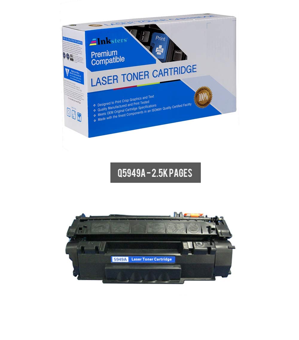 Inksters of America Compatible Toner Cartridge Replacement for HP 49A (Q5949A) Black - Compatible with Laserjet 1160 1320 1320N 1320NW 1320TN 3390 3393