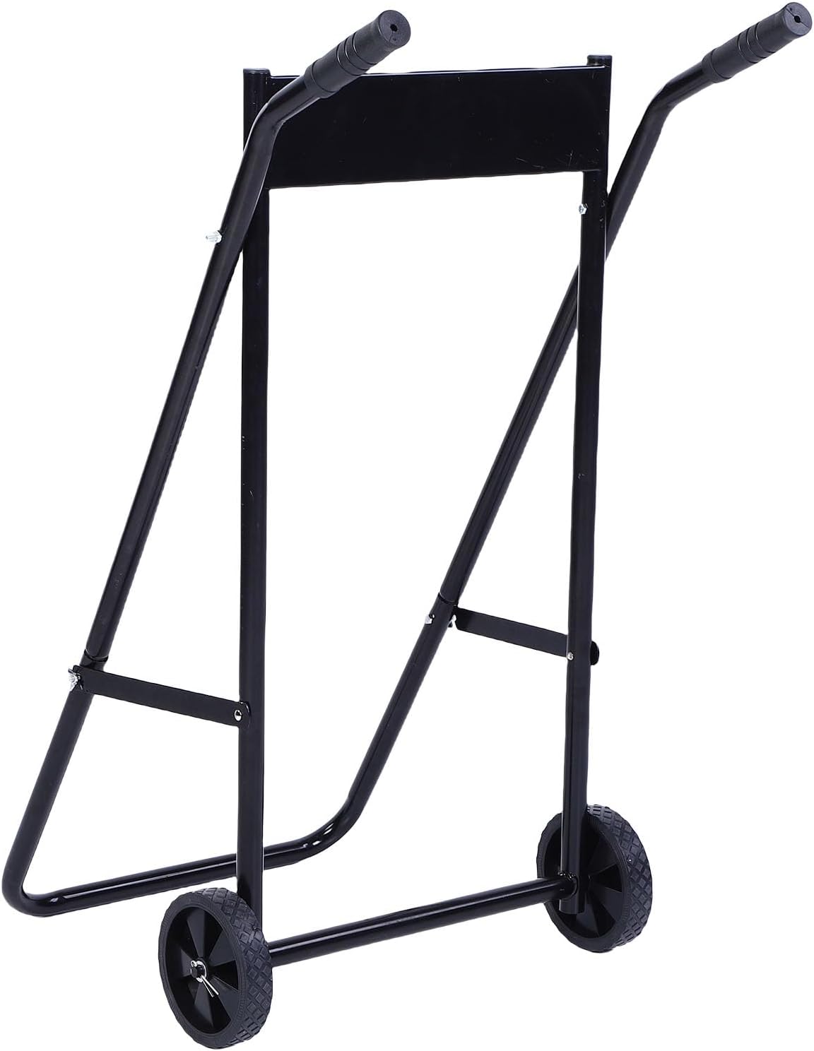 Outboard Boat Motor Stand, Steel Frame Engine Trolley with 165LB Capacity for Repair and Storage of Marine Engines