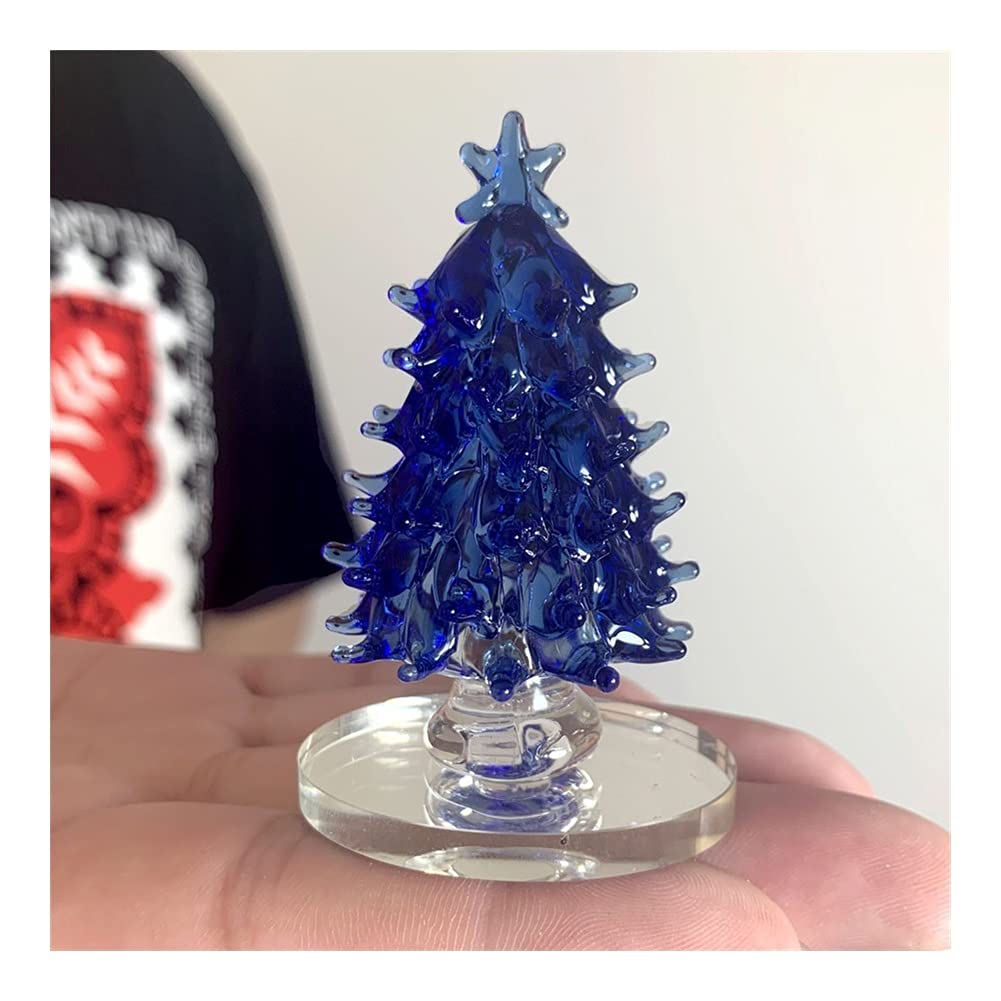 Amazon.co.jp: 石工芸品絶妙なクリスマスクリスタルツリーミニチュア