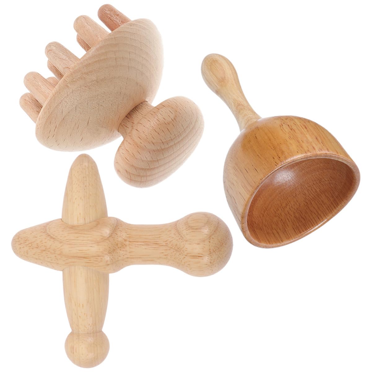 4 Set Strumenti Massaggiatore per Corpo Accessorio Rilassamento Muscolare Portatile e Leggero per e
