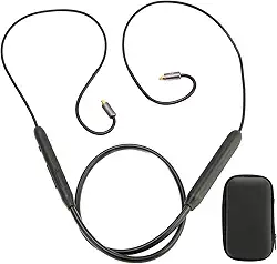 Cabo Adaptador Bluetooth Mmcx, Cabo de Fone de Ouvido Bluetooth 5.0 Cabo Adaptador Mmcx Cabo de Fone de Ouvido Mmcx Cabo Conector Mmcx Com Controlador de Microfone para Fones de