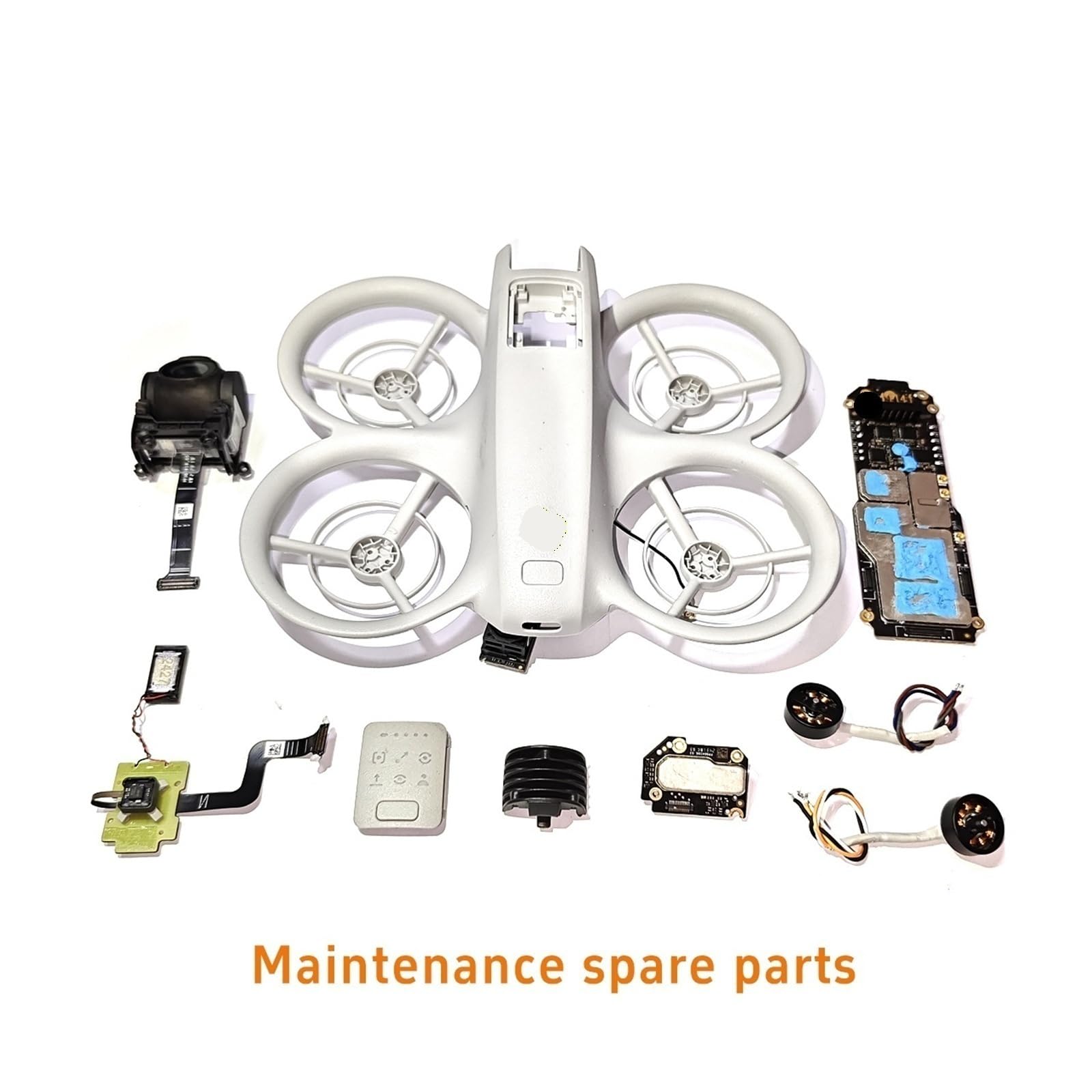 Compatibile for il kit di riparazione del telaio cardanico del drone NEO con copriobiettivo, supporto PTZ, eliche, cavo motore e custodia protettiva(Imu Touch buttons)