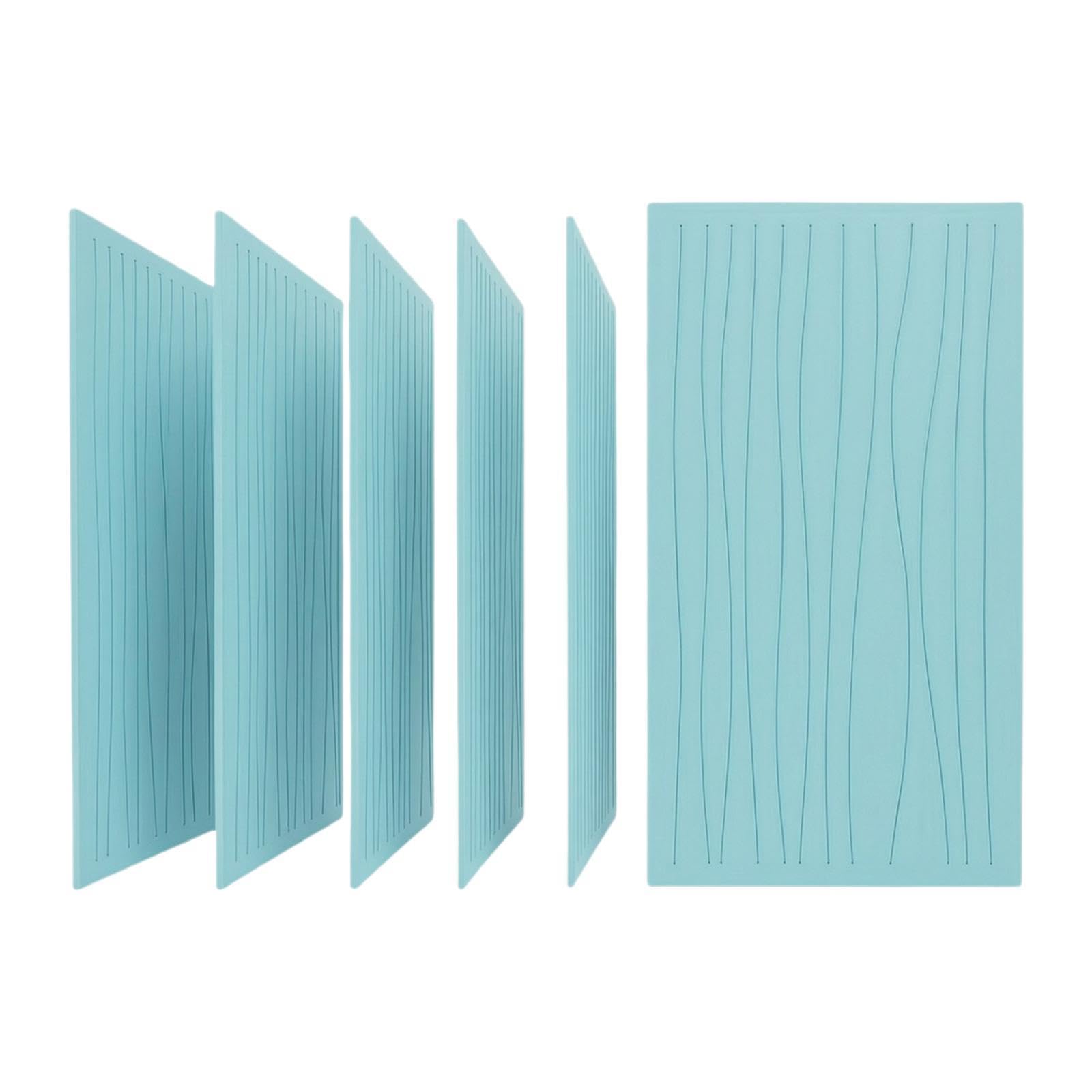 6 Pezzi Pannelli Acustici Art Pannelli Murali Fonoassorbenti Riduzione Rumore in Poliestere Installazione Facile Adatti per Studio, Lago Blu
