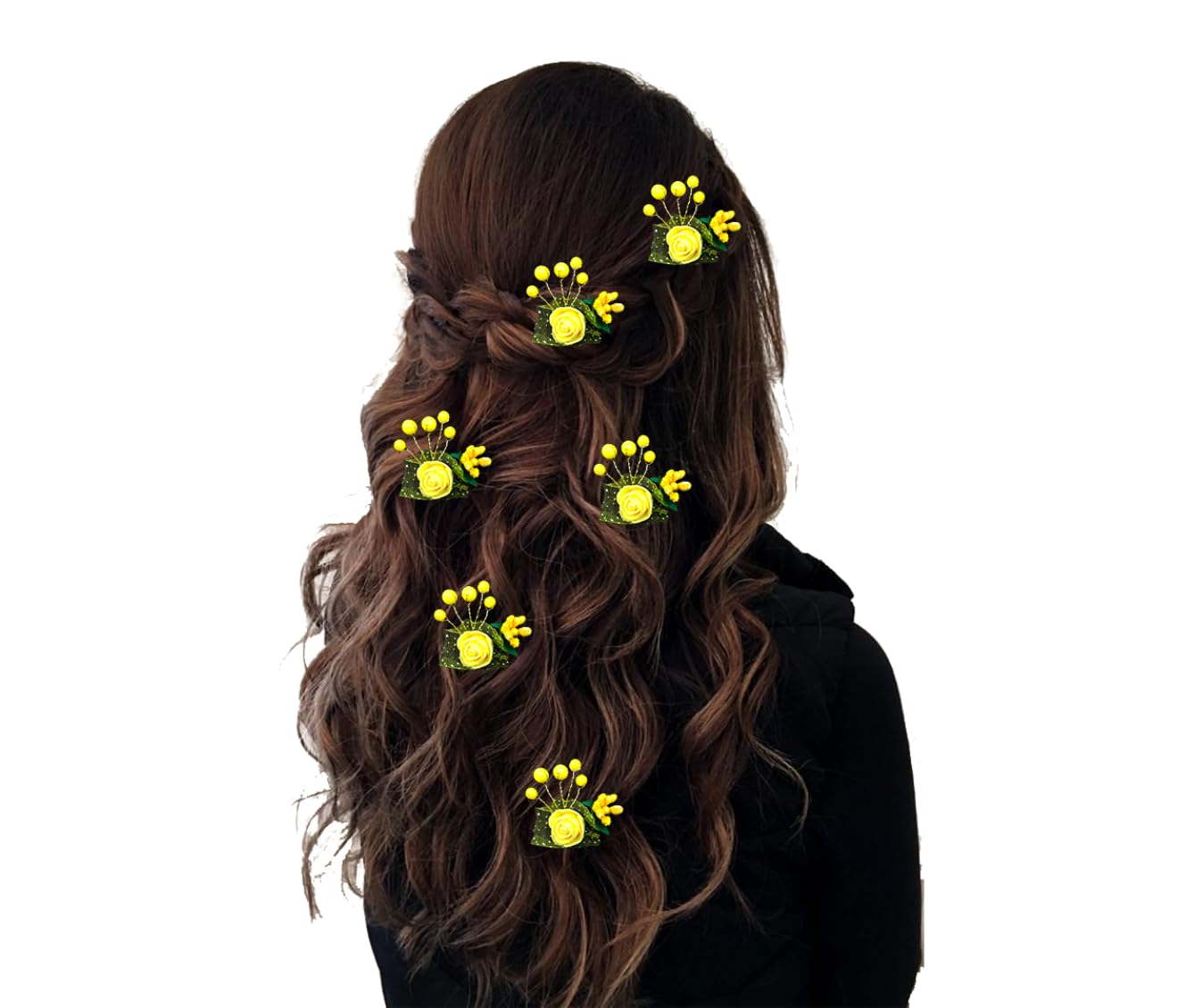 See full amazon price history chart for Hair Flare Women and Girls Artificial Glossy Rose Flower Design Rounded Hair Pin/ Juda Clip/ Bridal Hair Accessories - 2562, Yellow, Pack of 6 Pins Hair Flare Women and Girls Artificial Glossy Rose Flower Design Rounded Hair Pin/ Juda Clip/ Bridal Hair Accessories - 2562, Yellow, Pack of 6 Pins (B0C96M89M8) Amazon Price History, Amazon Price Tracker
