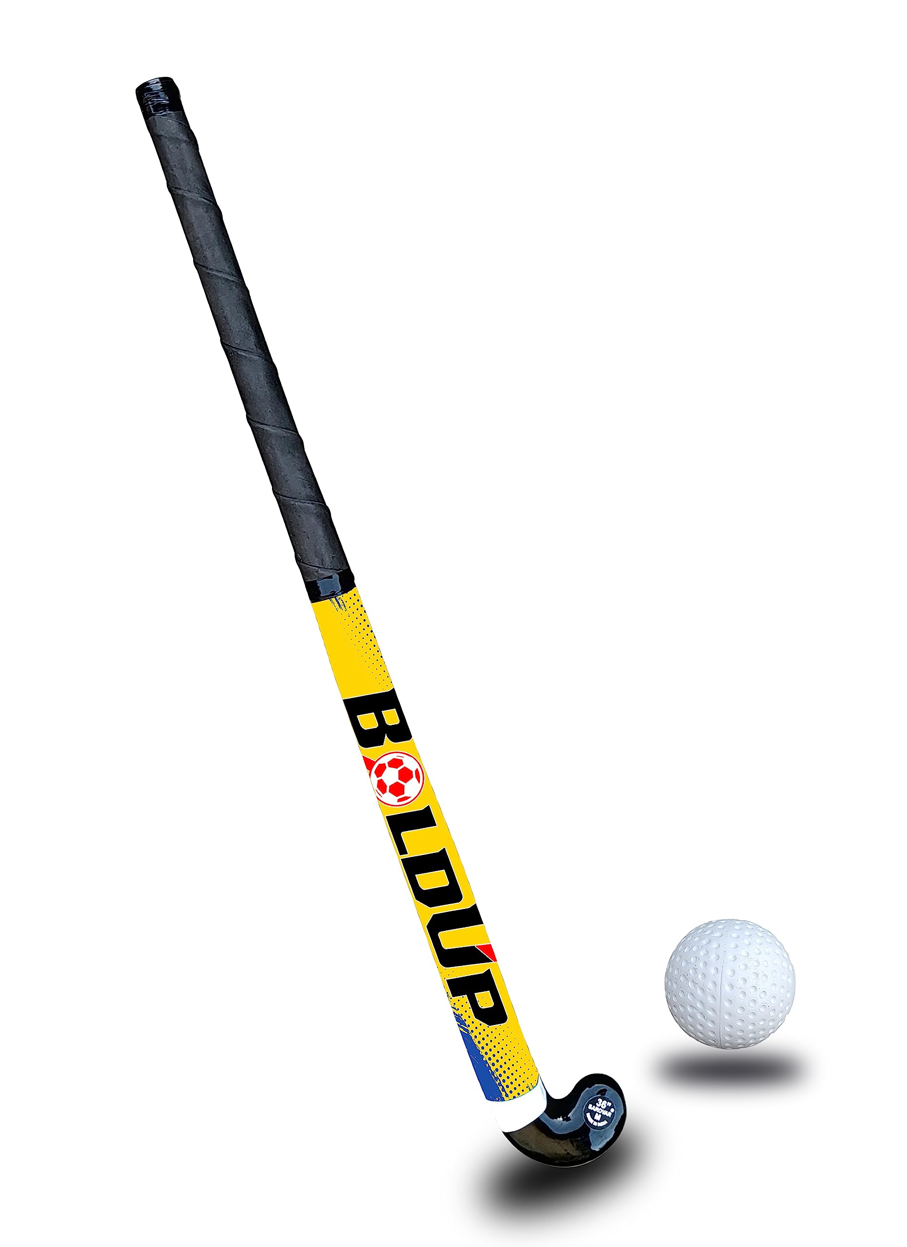 BOLDUP Hockey Stick Made of Solid Wood for Both Men and Women, Ideal for Practice and Beginner use (Black Hocky+Ball) (B0C9JWGCH2) Amazon Price History, Amazon Price Tracker
