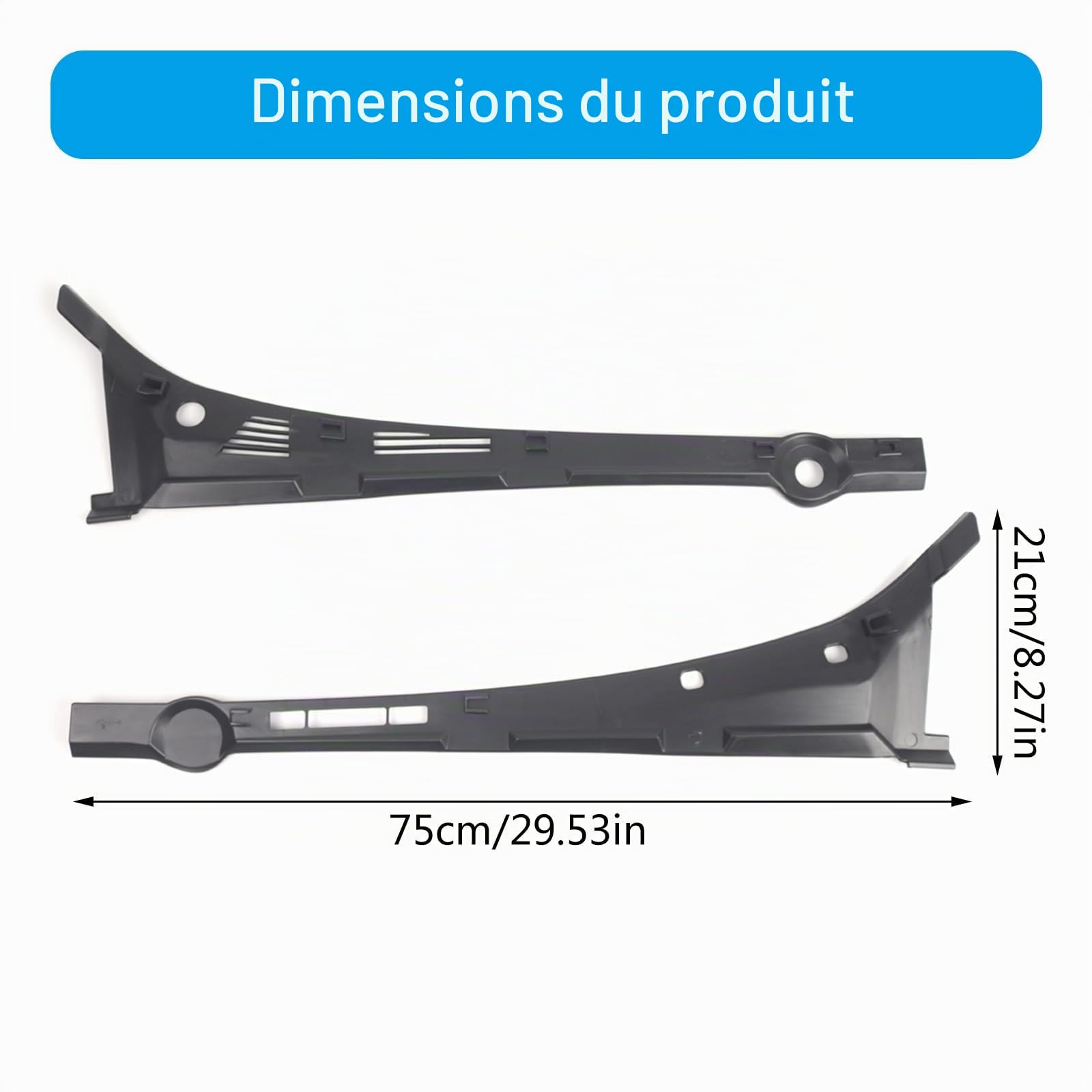 Couvercles de capot de pare-brise pour E36 90-00 51711960843 51711960844 - Avant gauche et droit