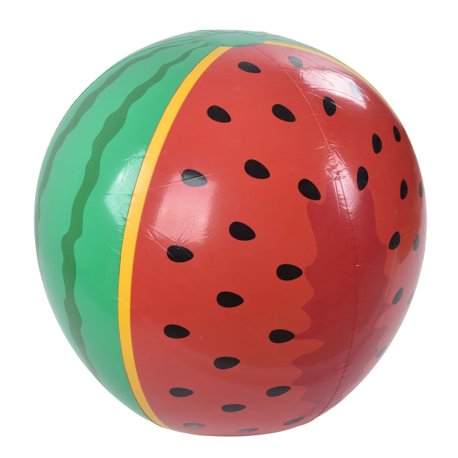 SUNGOOYUE Ballons de Plage Pastèque, Ballon de Plage Gonflable en PVC épais de 90 Cm de Diamètre avec Un Design Respectueux de la Peau, pour Cadeau d'été de Fête à la Piscine