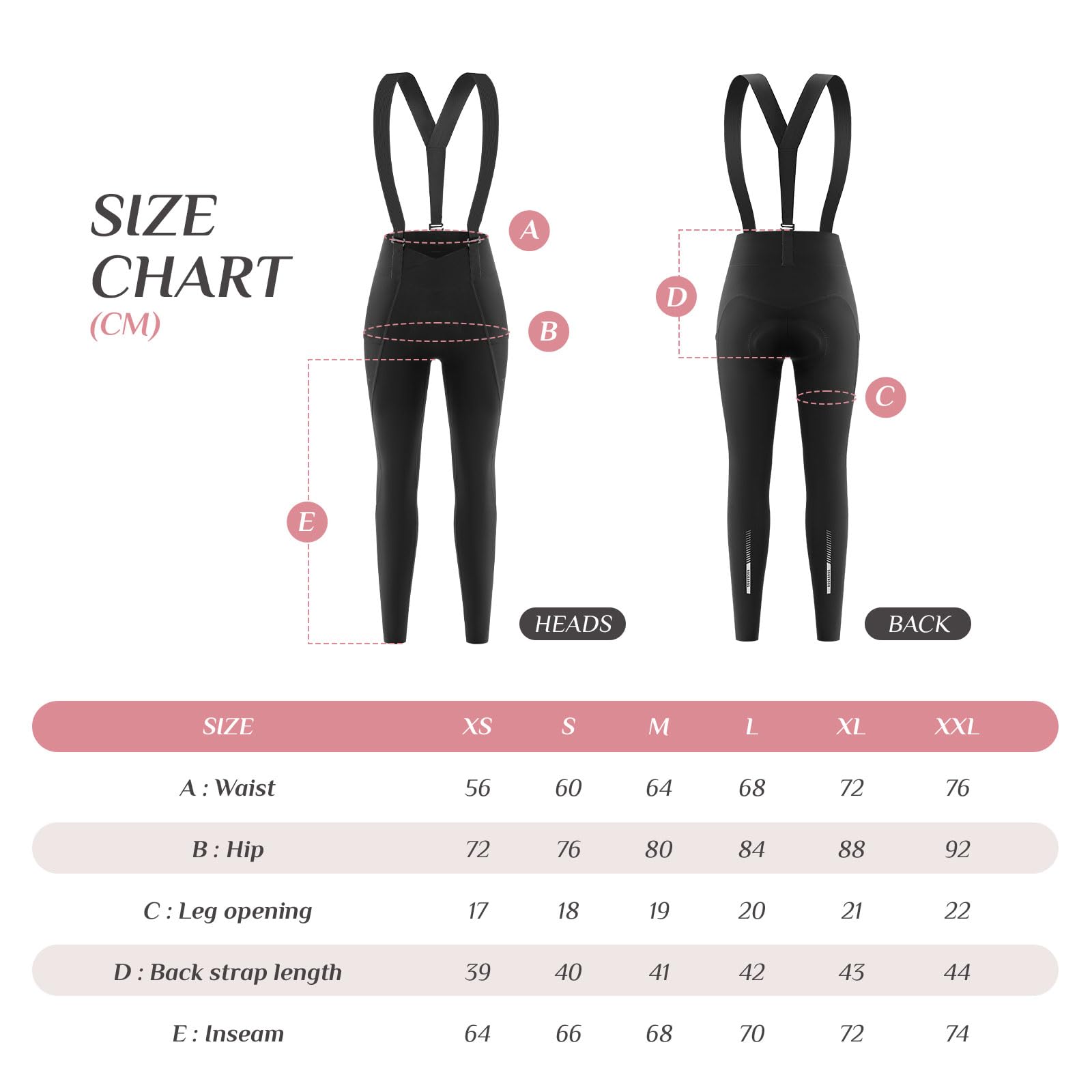 ROCKBROS TVI Culotte Largo Ciclismo para Mujer Invierno, Pantalón Térmico con 3D Acolchado Transpirable Secado Rápido para Bicicleta MTB, Negro