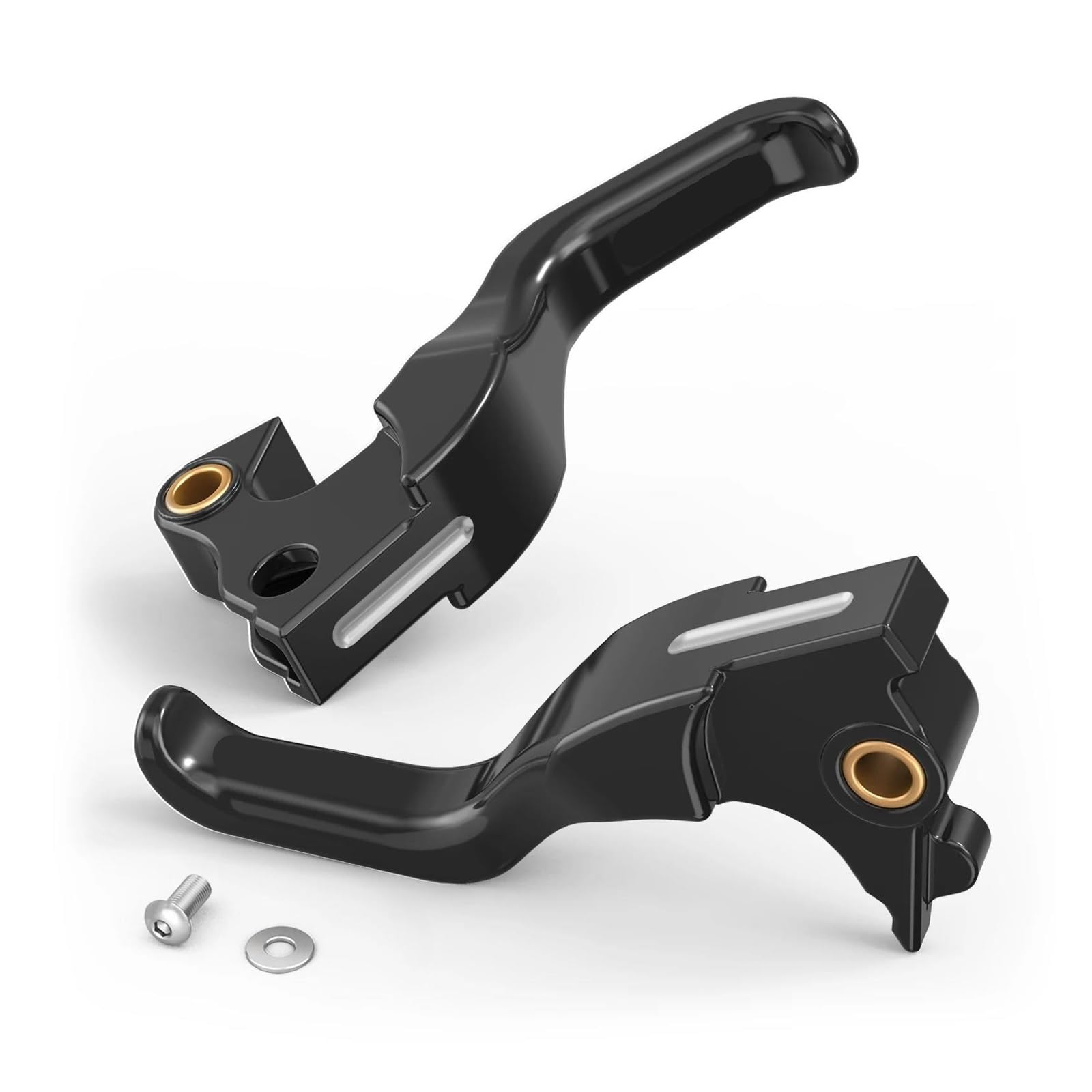 SGdeyDFH for 2014-2020 for H&Arley Sportster 883 Super Low XL883L 1200 XL1200C Short Brake Clutch Levers for XL883N XL1200NS XL1200X(Black)