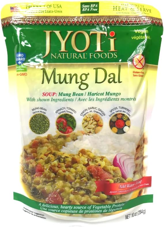 Jyoti Natural Foods: All Natural Mung Dal with Spinach (1 x 10 oz)