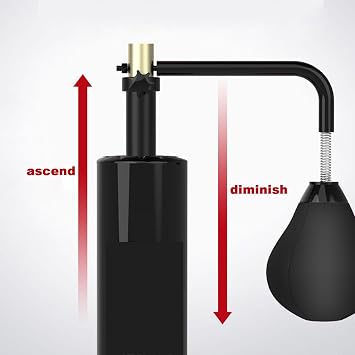 Freestanding Punching Bag, Boxing Equipment 360° Spinning Bar Free Standing With 2 Punching Ball,Heavy Boxing Bag With Stand For Adult Teens Kids, Kickboxing Bag With Suction Cup Base