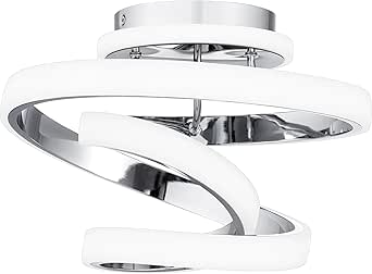 Quoizel Aviva Integrated LED Polished Chrome Semi-Flush Mount Light