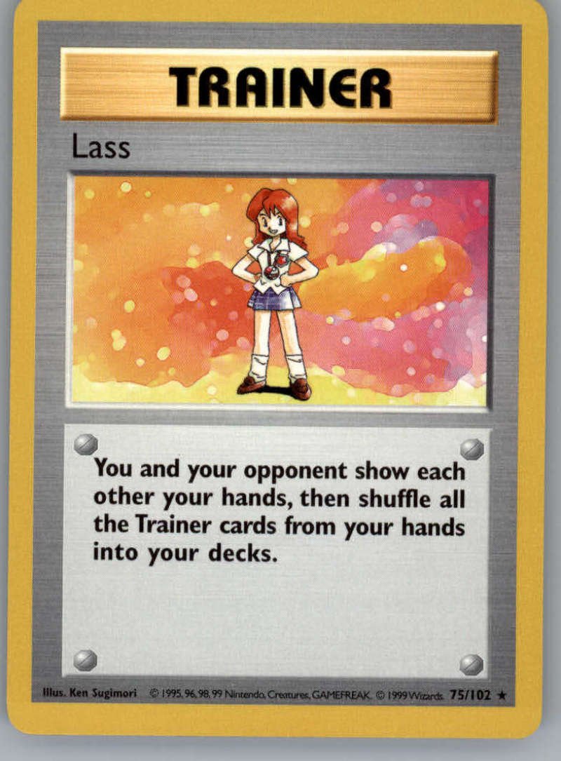 Lass Pokemon Original Baset Set Trading Card 75/102 Shadowless Rare Trainer  Nm To Mint : Amazon.in: Toys & Games