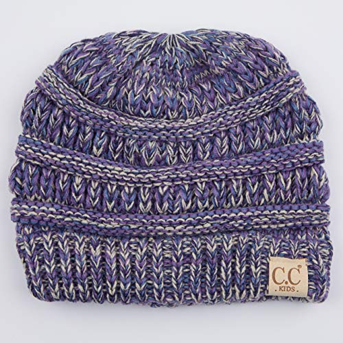 C.C Hatsandscarf Kids Beanie Ages 2-5 Warm Chunky Thick Stretchy Knit Slouch Beanie Skull Hats (YJ-847-KIDS)3
