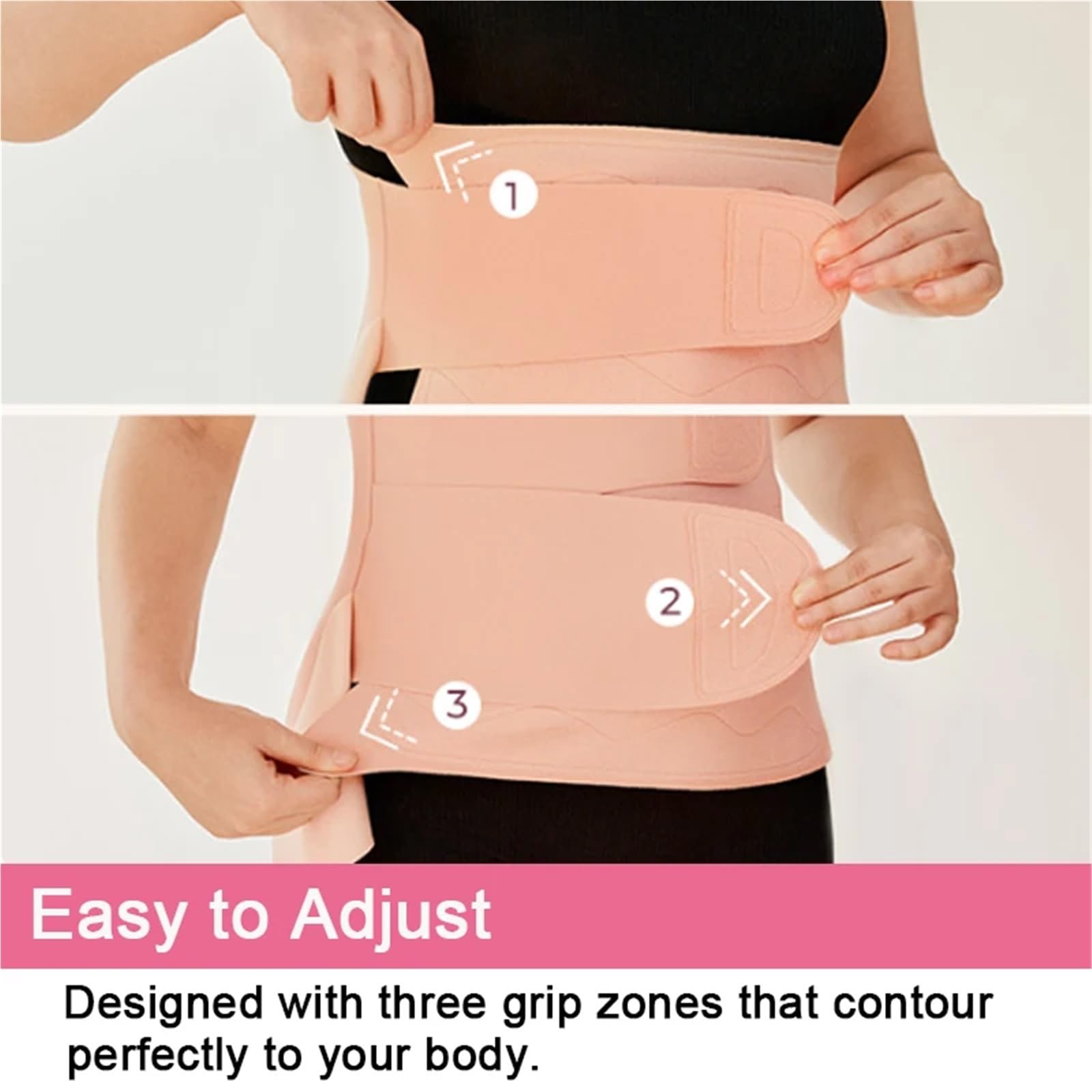 Carpeta Abdominal Posparto para Fiesta Eventos | Cinturón de recuperación de cesárea Soporte de espalda ergonómico, Recortador de cintura ajustable de 3 etapas