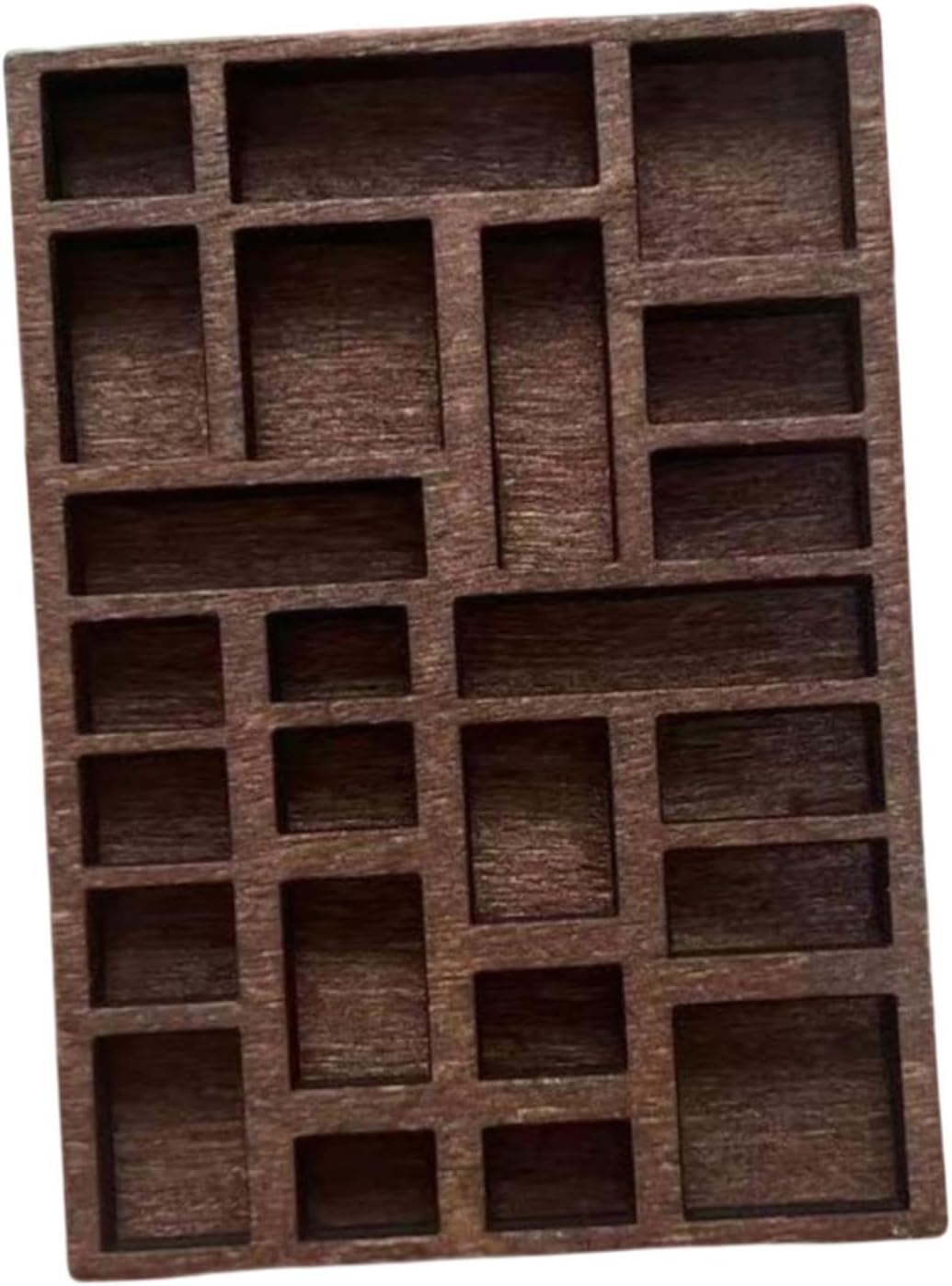 Miniature Trinket Shelf Multi Compartments Display Shelf Mini Jewelry Holder-Collectibles - Rocks, Fossils & Minerals - Crystals & Mineral Specimens - Crystals