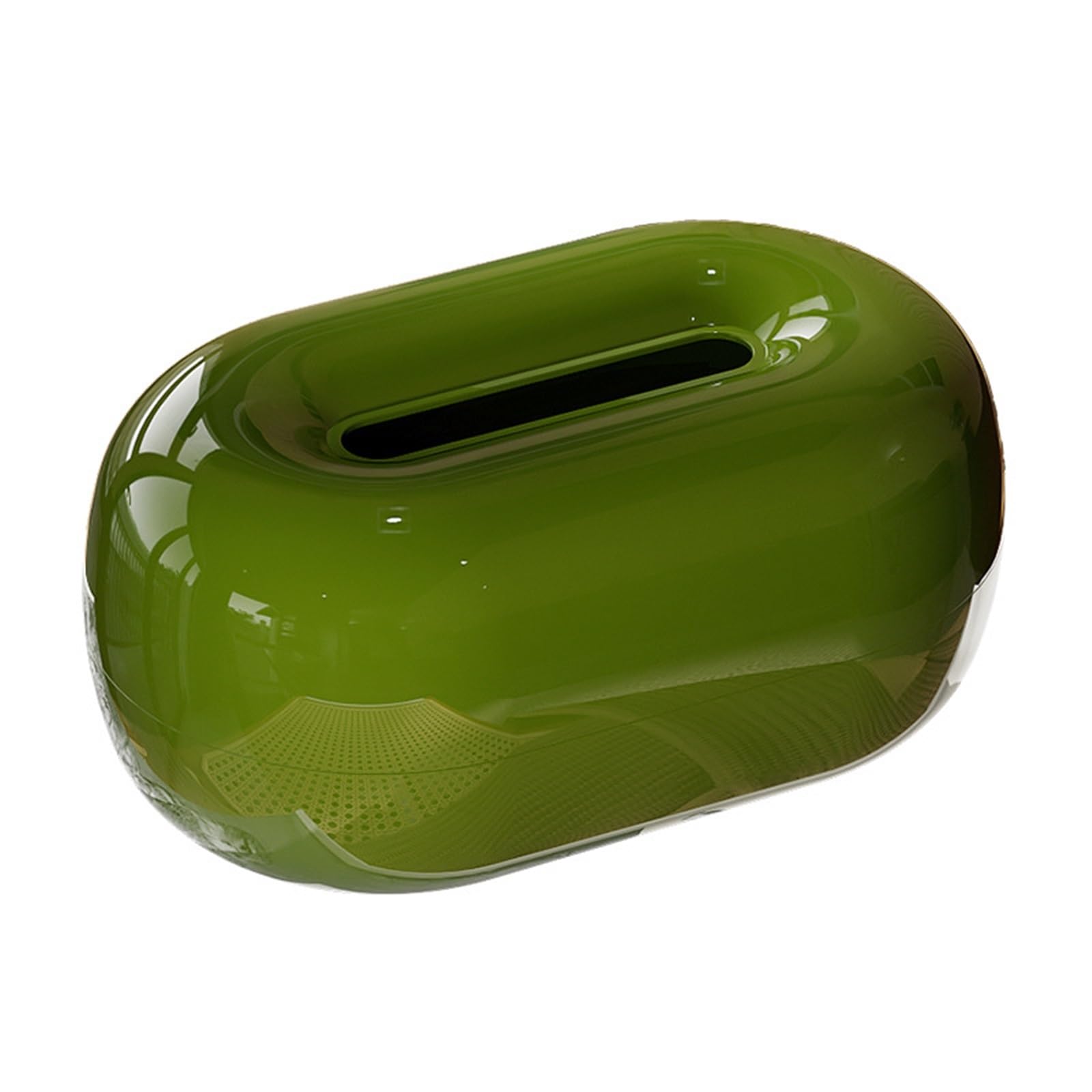 Tissue Case Desktop Tissue Box Cover Living Room Dining Table Decoration Napkin Facial Dispenser Tissue Dispenser(Green)