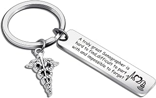 Nothers ASANHAO Sonographer Jewelry Radiographer Keychain X-Ray Technician Gift Radiologic Tech Gift Radiology Technologist Jewelry Ultrasound tech Keychain (Sonographer Keychain)