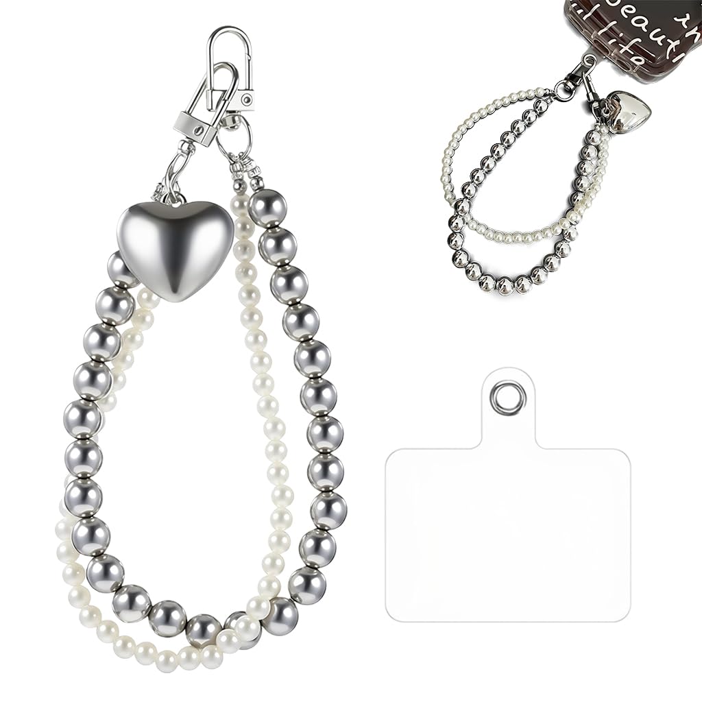 ZORBES® Cell Phone Lanyard, Pearl Beaded Cell Phone Wrist Strap Lanyard, Universal Cell Phone Lanyard Lanyard for Loss Prevention, Safe and Stylish-image-10