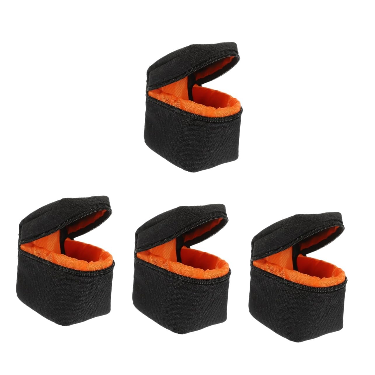 Tofficu 4 Piezas Bolsa Acolchada para Lentes de Cámara Portátil con Protección contra Estuche para Almacenamiento de Lentes de Cámara DSLR Espejo para Uso