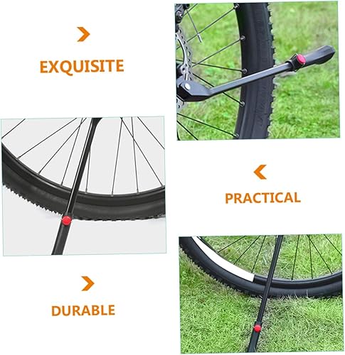 Miniatura 2 de Kisangel Soporte de bicicleta para bicicleta Soporte de pie trasero para bicicleta Soporte lateral para bicicleta Soporte lateral Bicicletas para