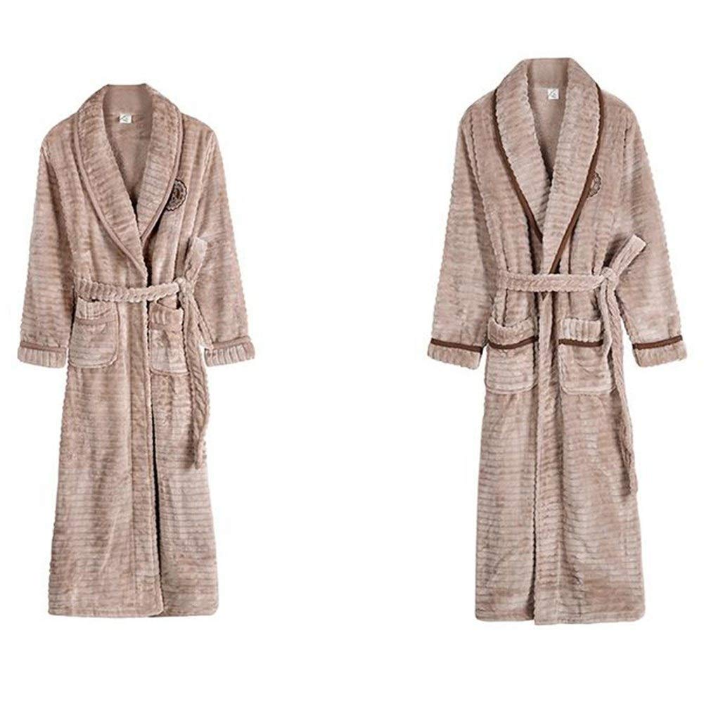 Nightgown Solid Color Bathrobe Towel Dressing Gown Couple's Pajamast housecoats