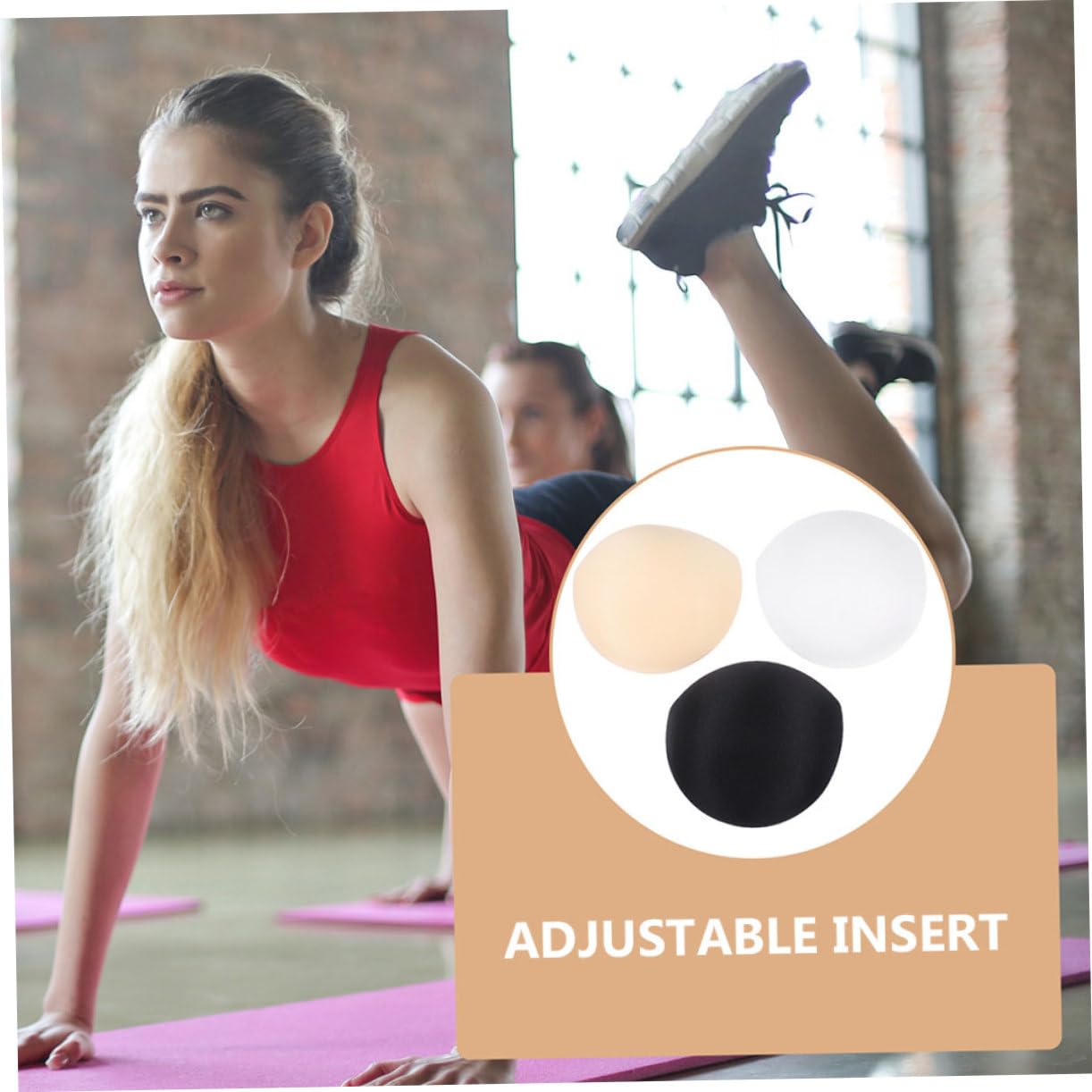 VANZACK Almohadillas de Esponja Semicirculares Transpirables y Push Up para Sujetador, 6 Pares Ideales para Sujetador Deportivo y Trajes de Baño