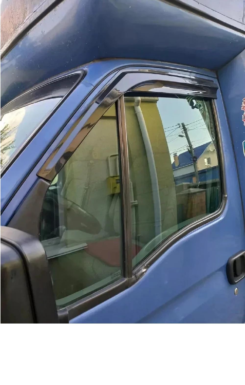 Deflectores de Viento, Deflectores de Lluvia Laterales para Ventanas Compatibles con Renault Master 2000-2009, Color Negro, 2 Unidades