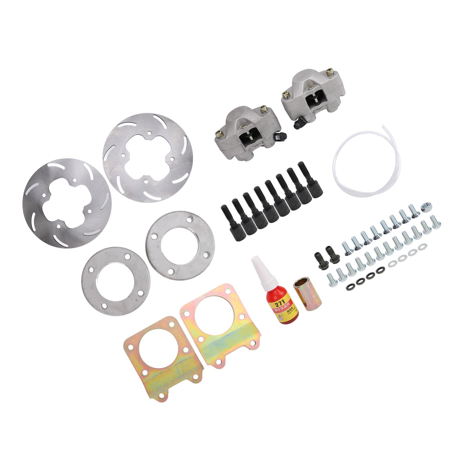 Kit de Roue de Conversion de Frein à Disque Avant, Kit de Conversion de Frein à Disque Avant pour VTT amélioré, compatibilité de Couple de Freinage Accrue pour 450