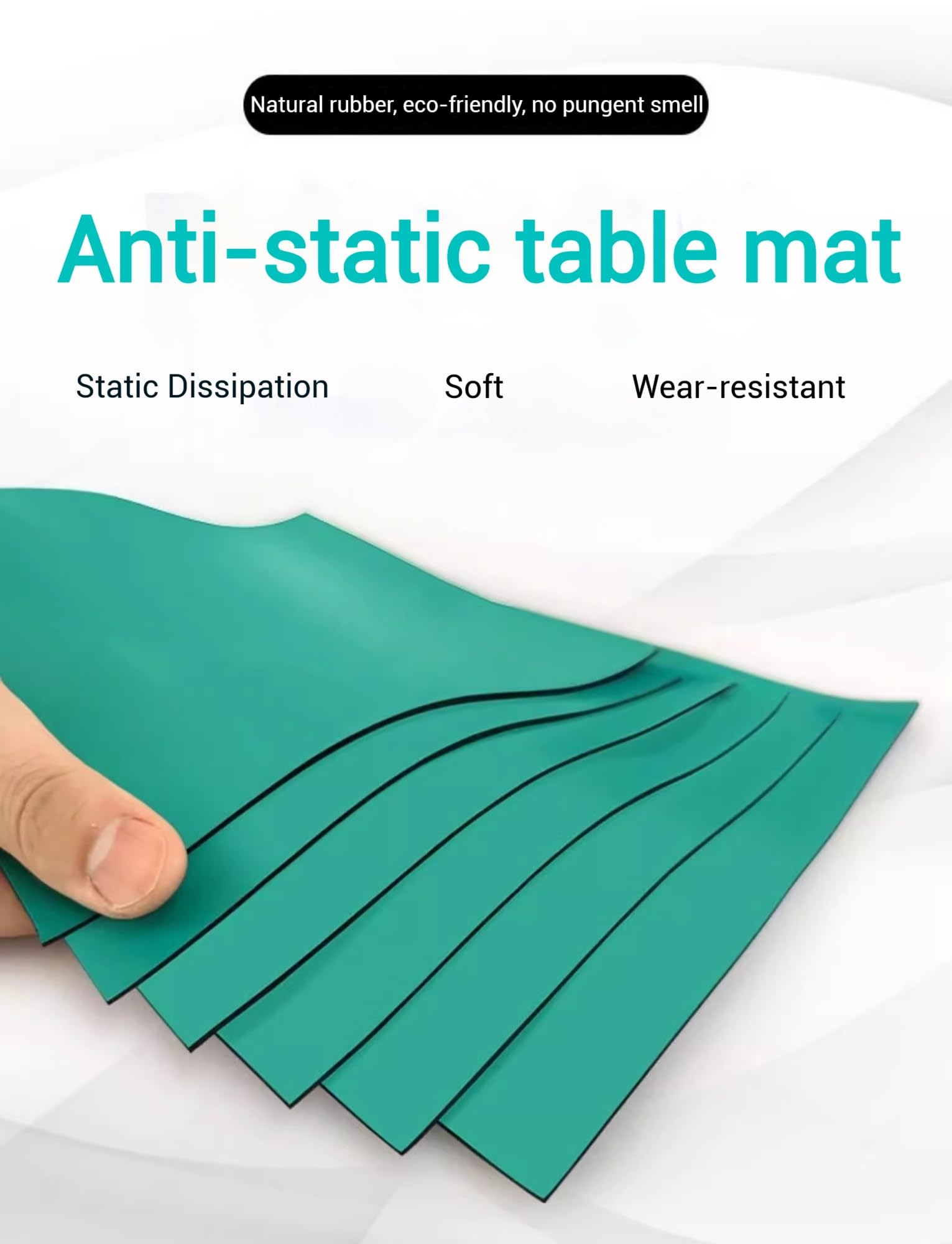 Tappetino di protezione for banco da lavoro in gomma non statica - Tappetino for saldatura spesso 2 mm 1 pz(120x100cm)