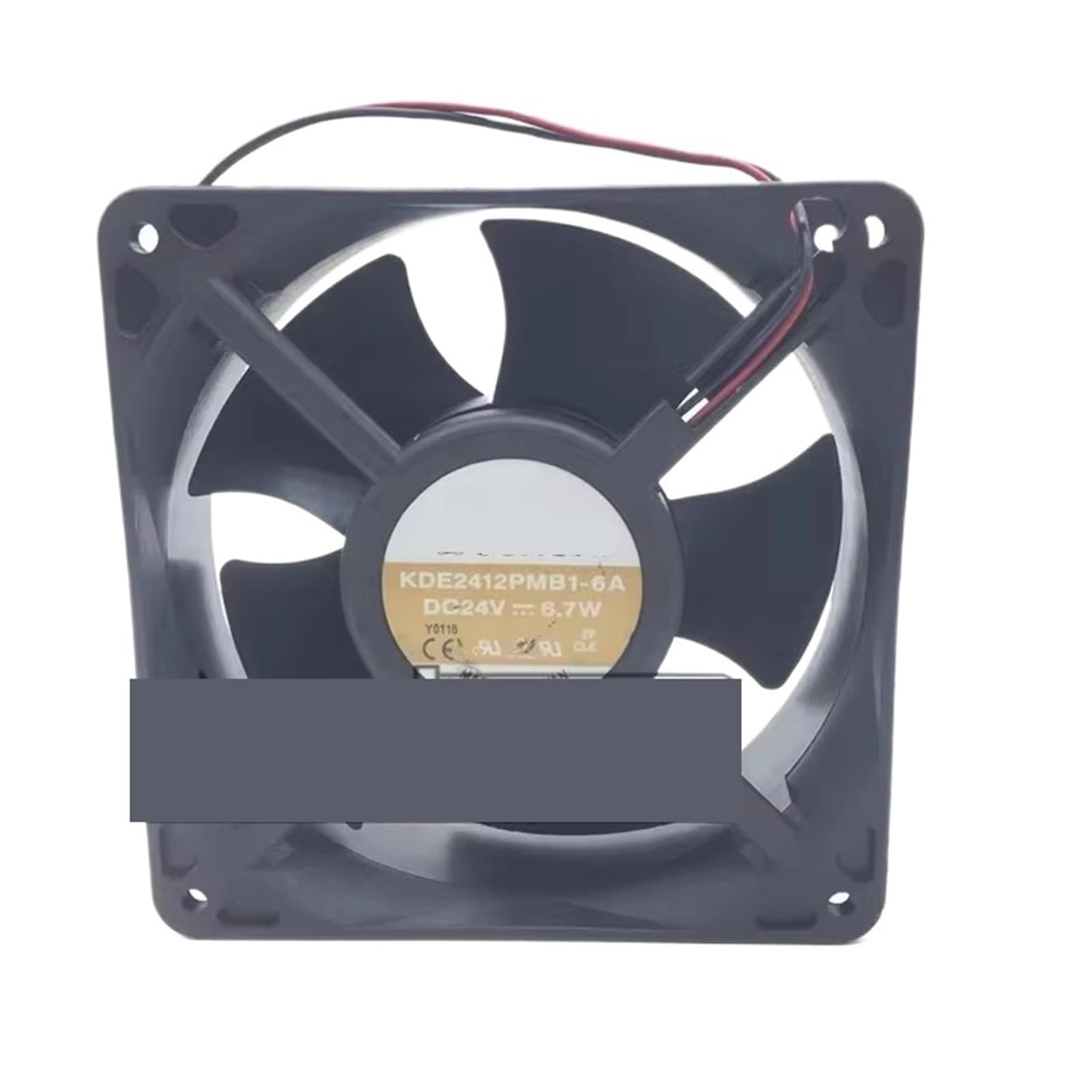EAHWCXSD KDE2412PMB1-6A 120 * 120 * 38MM 24V 6.7W 12CM frequency converter cooling fan(2-wire G1)