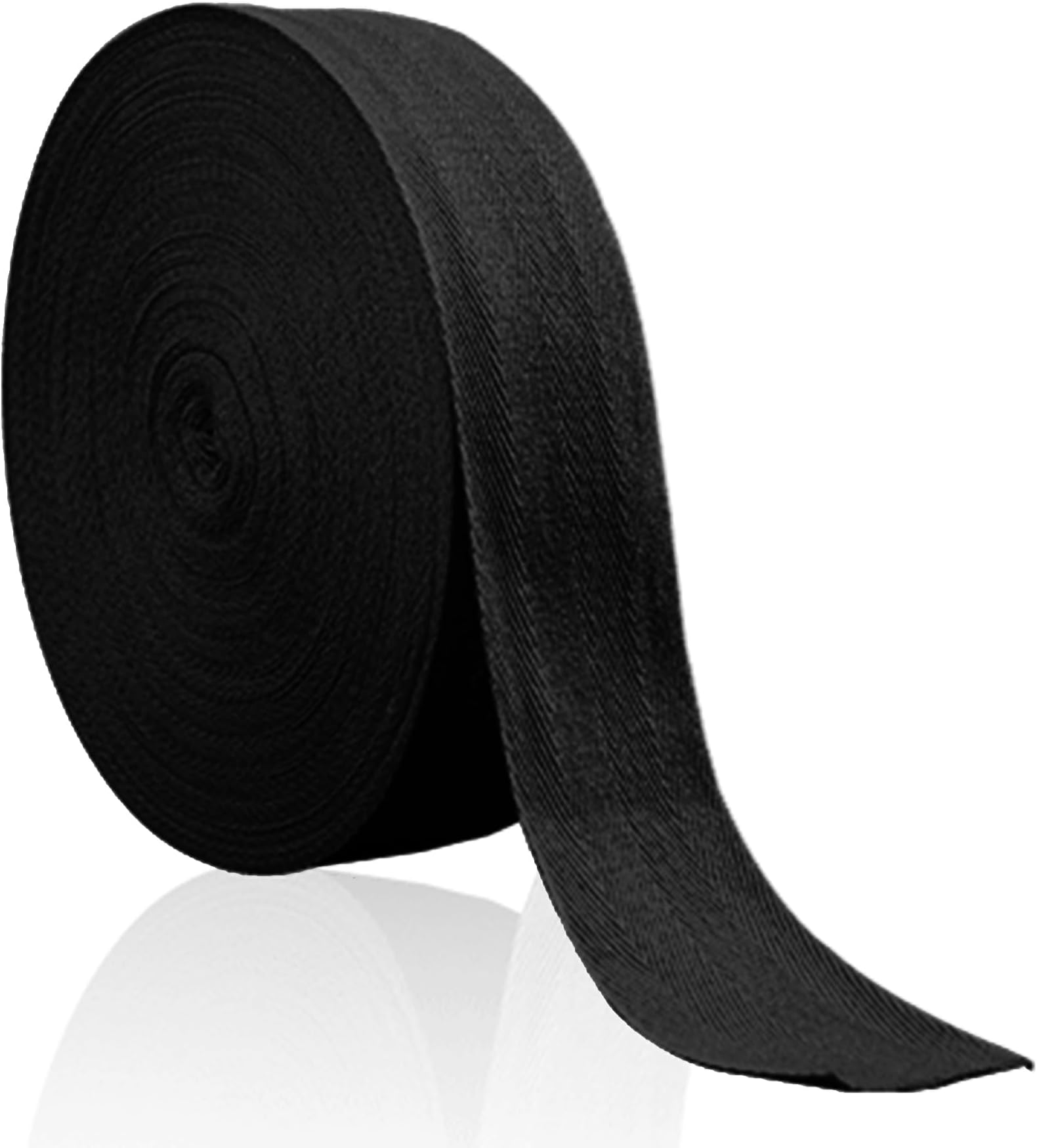 Black Bias Binding 25mm/1 inch Cotton Twill Tape 45m Herringbone Tape for Sewing Dressmaking Craft Apron 17 Options to Choose from