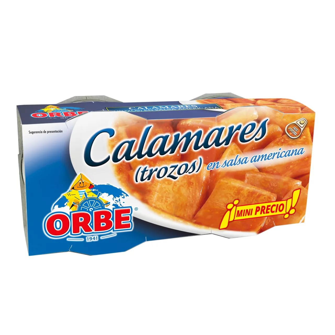 ORBE Tintenfisch in amerikanischer Soße 51 g. 6er-Packung