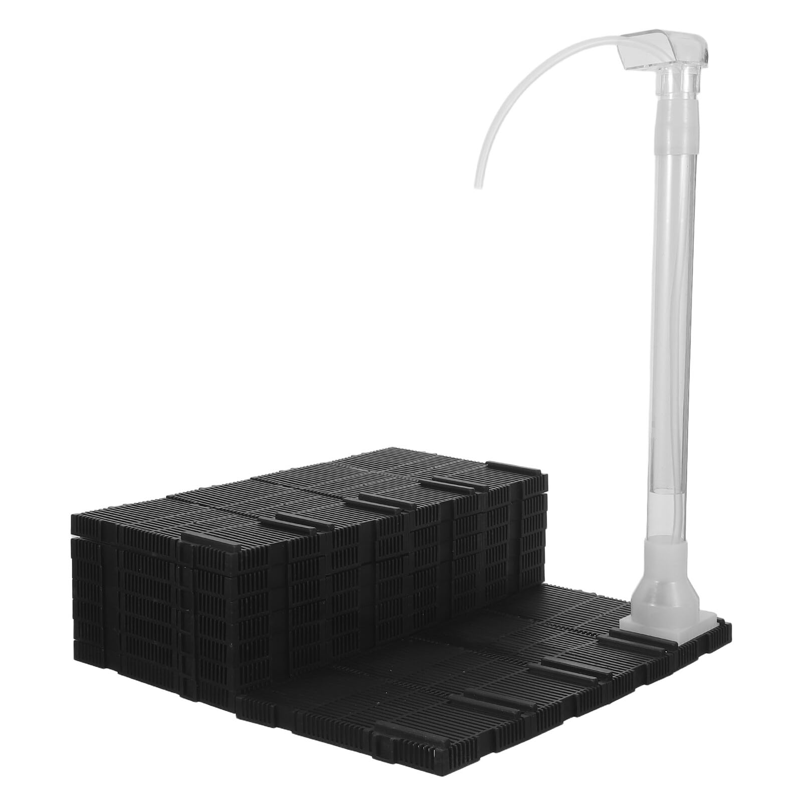 Kisangel Filtro y Placa de Filtración de Plástico Negro para Acuario Tubo de Aire para Salud y Compatibilidad Versátil en de