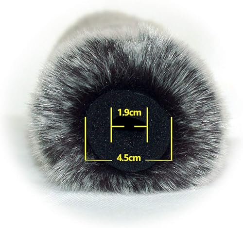 Miniatura 3 de Parabrisas MIC de piel peluda de 7.1 in compatible con Rode Ntg-3 ntg-2 ntg-1 Sony ECM-674 ECM-678 ECM 680s Audio-Technica AT897 Sennheiser
