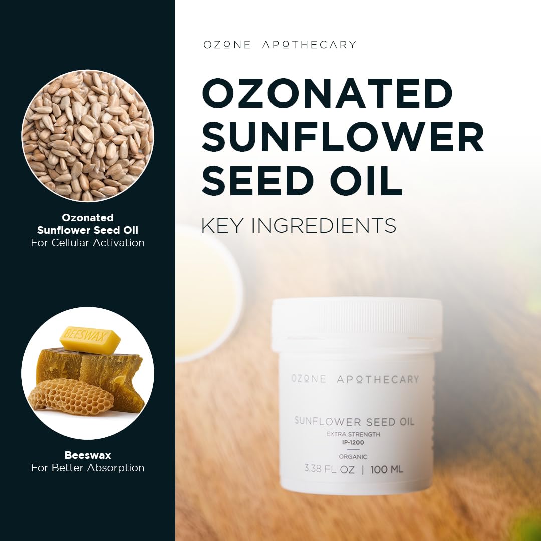 Amazon.com : Ozone Apothecary Ozonated Sunflower Oil | Organic