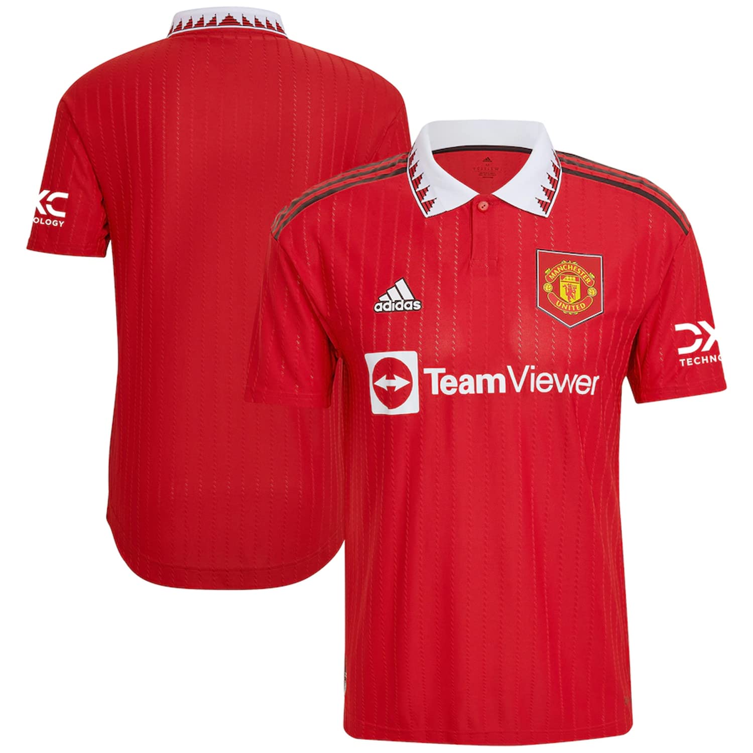 adidas Manchester United Home Authentic JERESY 22/23 (as1, Alpha, s, Regular, Regular, Small)