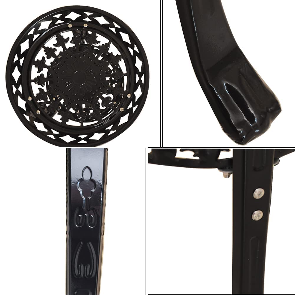Soporte para Plantas Interior,Soporte de Flores Negro,Estante Plantas Exterior,estantería macetas Blanco,estantería macetas Jardin,Soporte Maceta,estanterias para Plantas de Interior