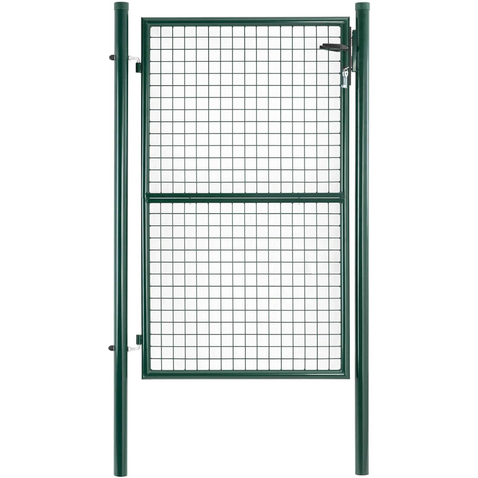 WIE-GG-150 Puerta de jardín 107,50 x 196 cm Acero (recubierto en polvo) Puerta de jardín metálica Puerta de jardín metálica Puerta de valla metálica