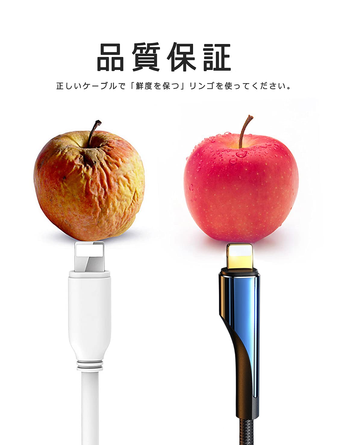 Amazon.co.jp: iPhone 充電ケーブル「2M/Apple MFi 認証 最新C89