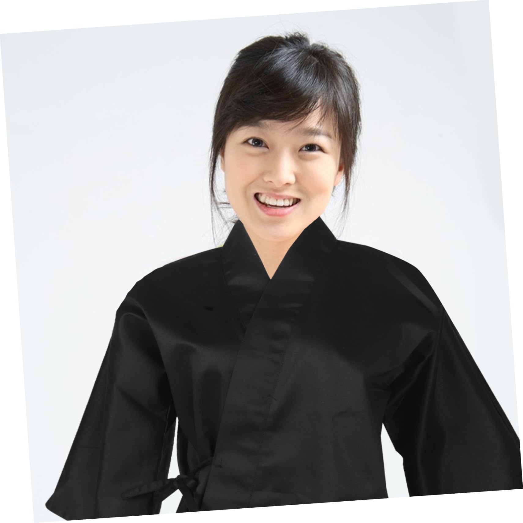 Ropa de Trabajo de Chef Japonesa Estilo Kimono Chaqueta de Chef de Sushi Transpirable Uniforme Japonés para Restaurante para Cocineros y Servicio Restaurante