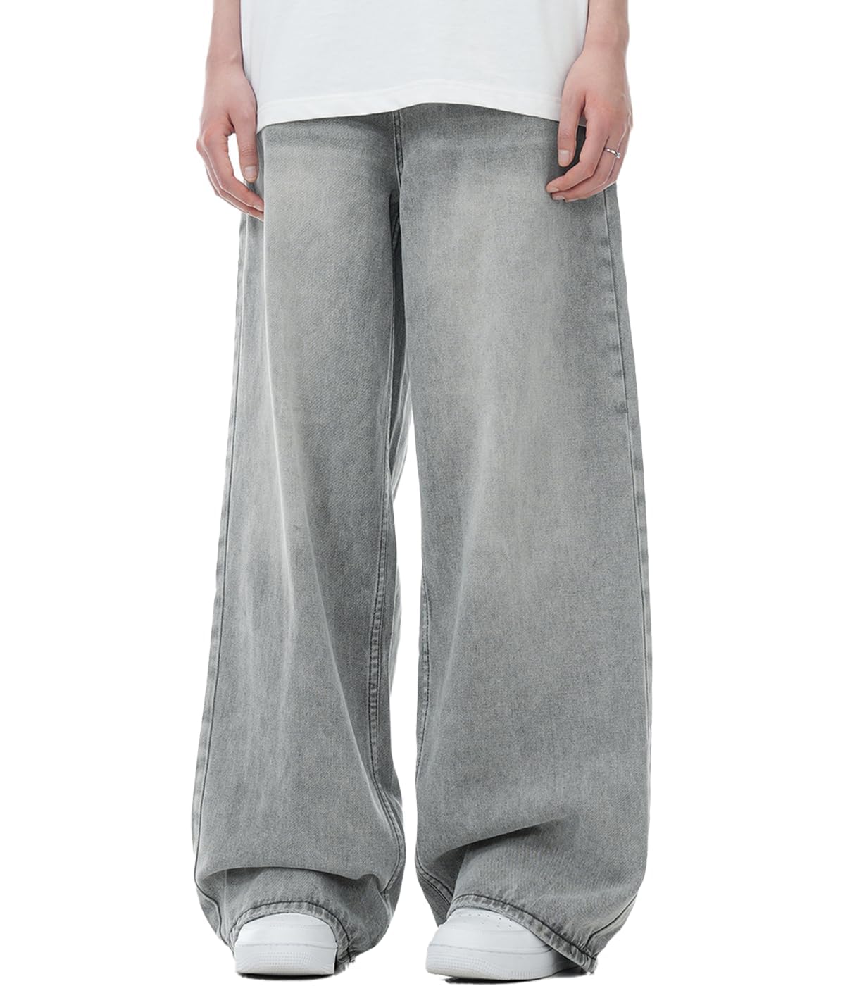 MAVQX Unisex Y2K Baggy Jeans Hip Hop Skater Jeans Vintage Dance Skateboard Pants Loose Fit Denim Jeans