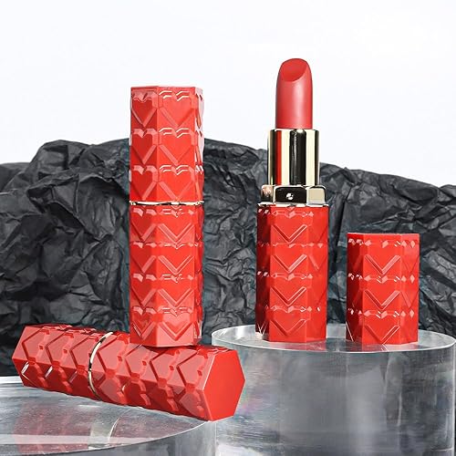 Miniatura 7 de Juego de 3 lápices labiales color rojo vino oscuro mate, lápiz labial de vino para mujeres, de larga duración, 24 horas originales, paquete de lápiz