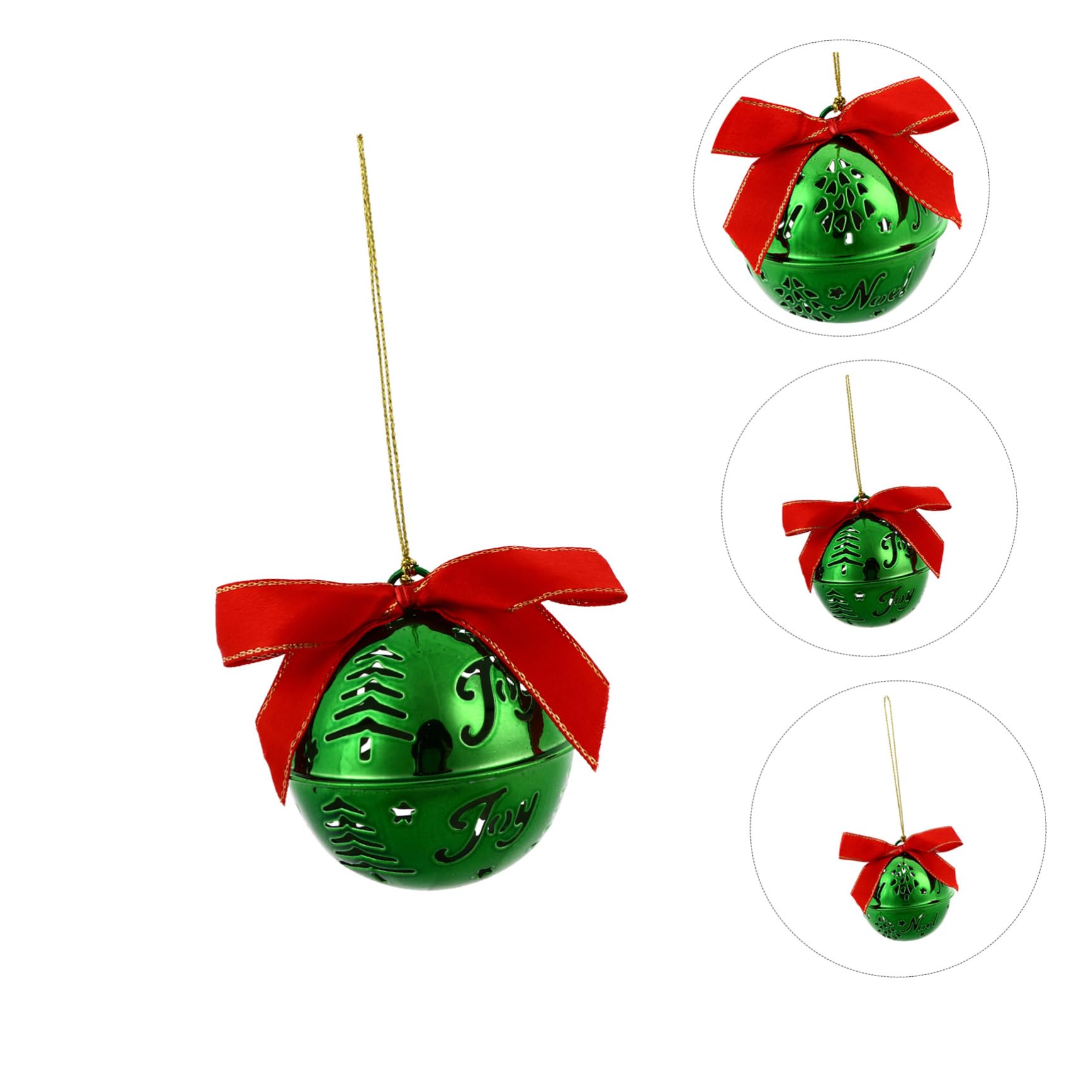 12pezzi Campane di Natale Appendibili Decorazione per Albero di Natale Appendi Ornamenti Sospesi per Casa Stile Casuale