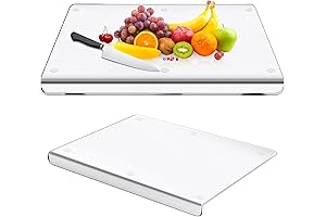 Acrylic Cutting Board with Counter Lip for Kitchen